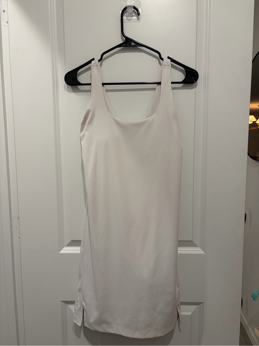 Old Navy Light Beige Scoop Neck Tank Athletic Dress